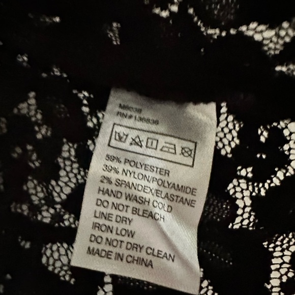 NWT Forever 21 Black Lace Knit Top - Picture 6 of 6